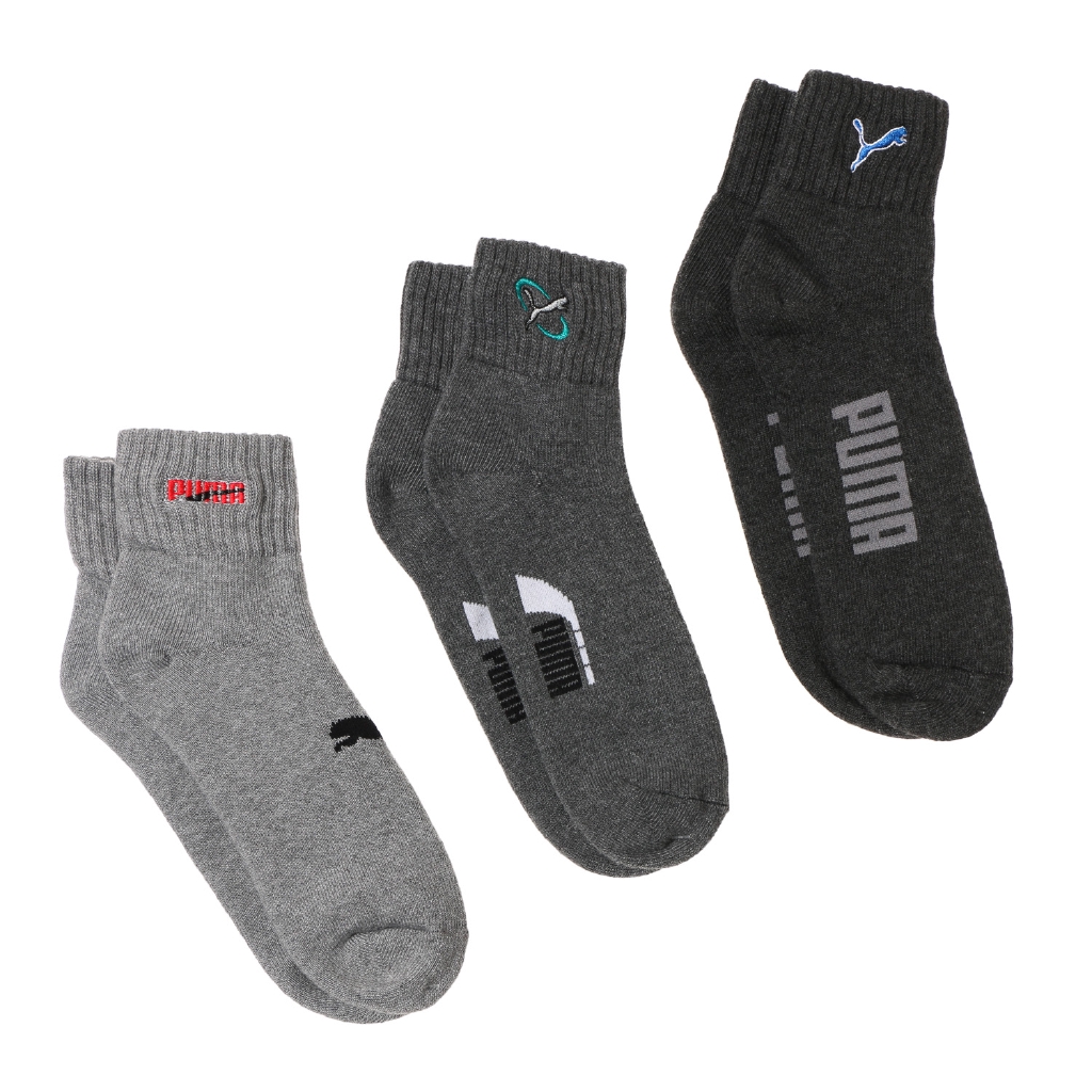 Puma Mens Sports Ankle Socks 3-Pair Set 