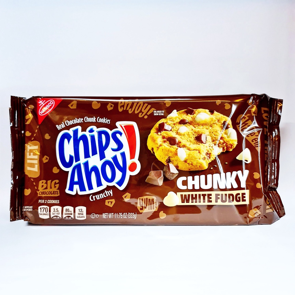 NABISCO CHIPS AHOY CHUNKY 333g ORIGINAL // WHITE FUDGE Shopee