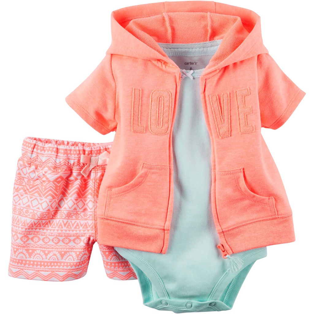 girls coral cardigan