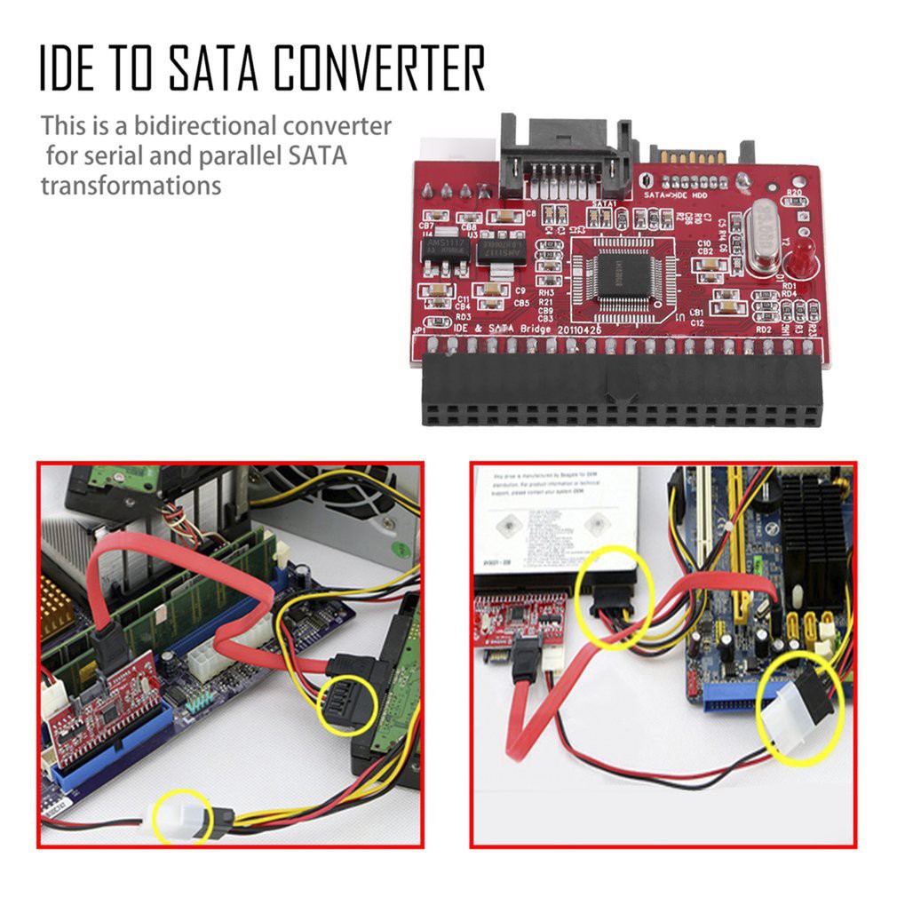 Ide Hdd To Sata Serial Ata Converter Adapter Shopee Philippines