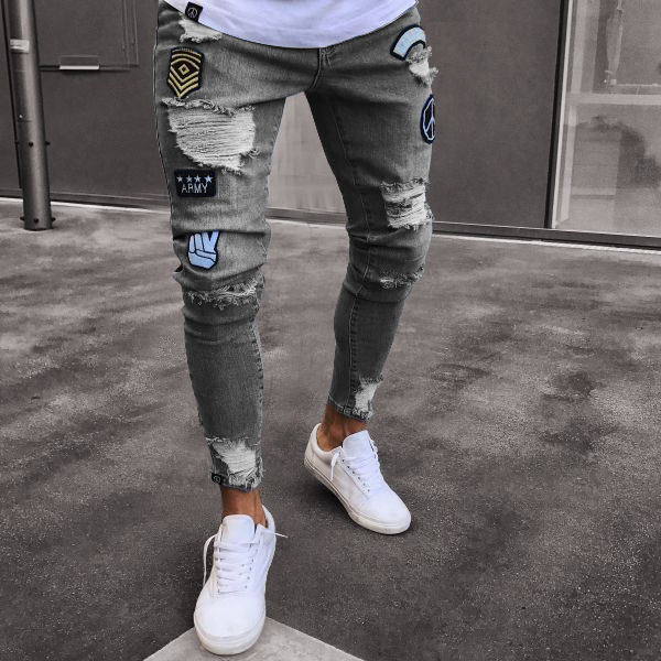 mens jeans with zippers