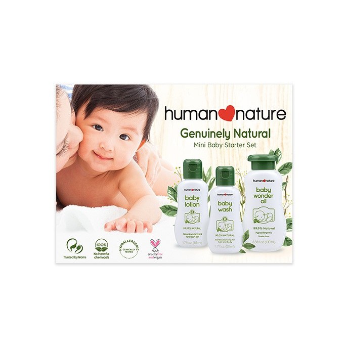 Human Nature Mini Baby Care Starter Set Shopee Philippines
