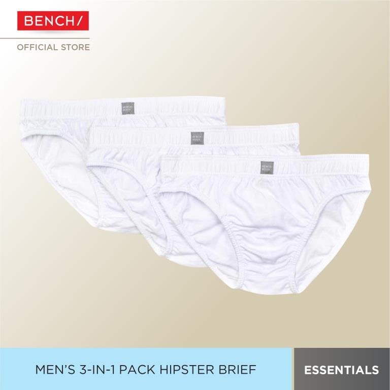 （hot sale）BENCH- TUB0310 Men's 3-in-1 Pack Hipster Brief