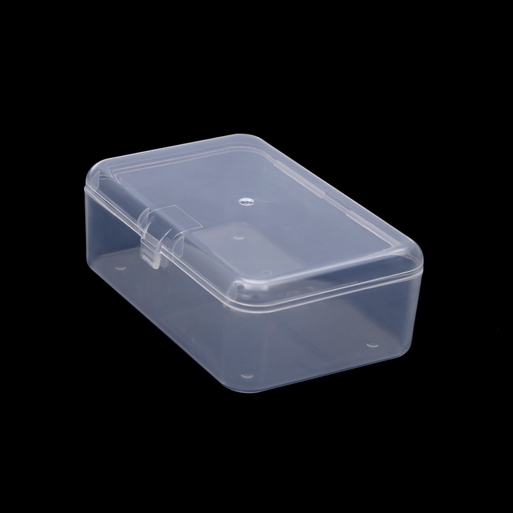 clear square plastic boxes