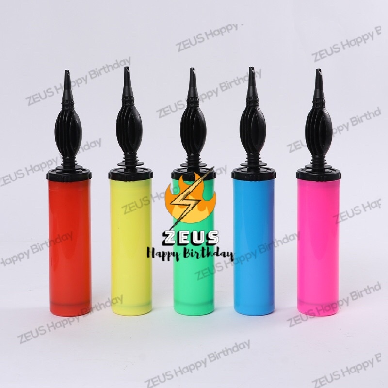 Color pump 28.5cm birthday party needs balloon pump hand high quality