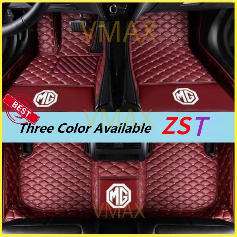MG ZST Floor Car mat with Trunk Matt and PVC Coil Foot Pad Fit For MG