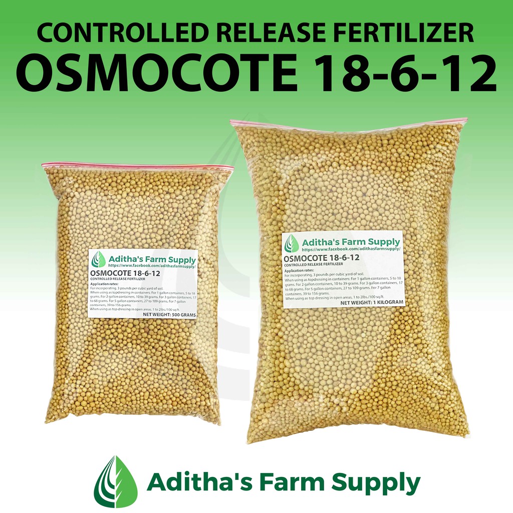 Osmocote 18 6 12 Controlled Release Fertilizer 8 9 Months Longevity 500g 1kg Shopee Philippines