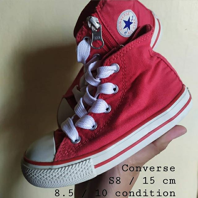 converse red high cut price