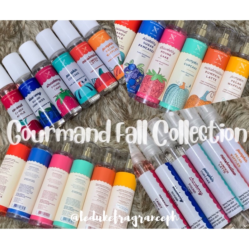 GOURMAND FALL COLLECTION BATH & BODY WORKS DECANT / TAKAL 10ml Shopee Philippines