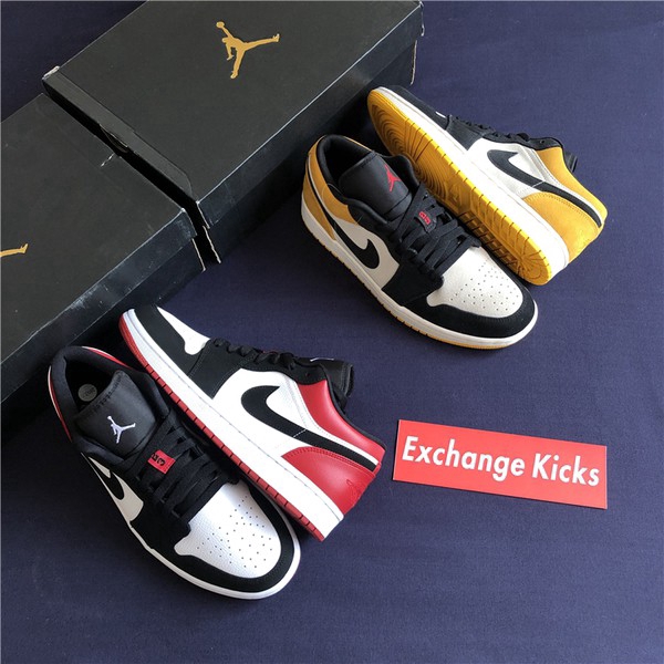 jordan 1 low cut black toe