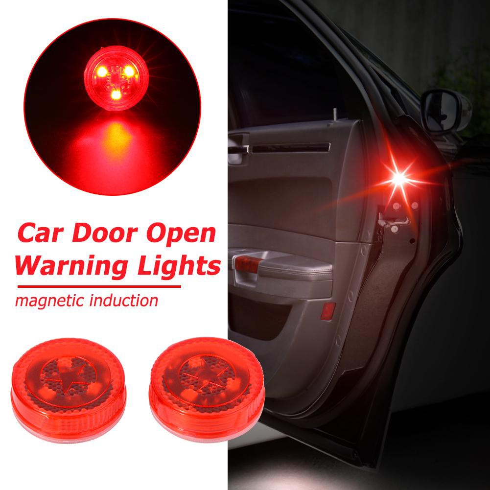 Kc Wireless Car Door Open Warning Lights Strobe Flashing Led