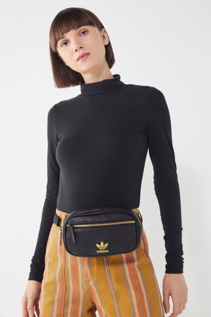 adidas originals pebbled faux leather fanny pack