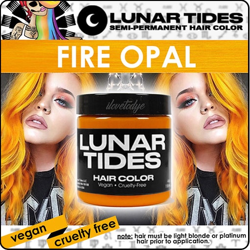 Lunar Tides Fire Opal ☾ Semi-Permanent Yellow-Orange Hair Dye - ilovetodye  | Shopee Philippines