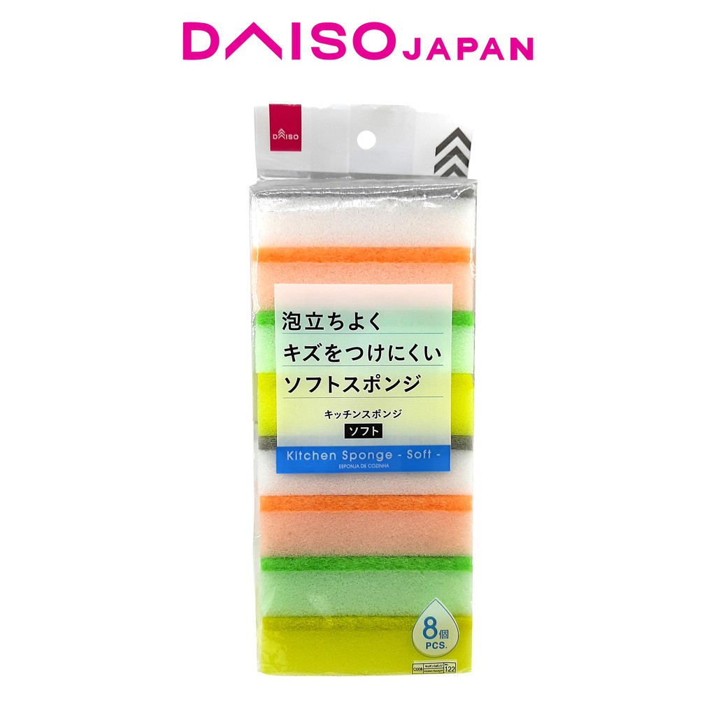 Daiso Kitchen Sponge Soft 8 pcs Shopee Philippines