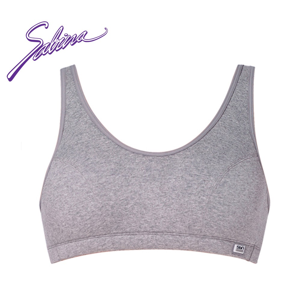 gray sports bra