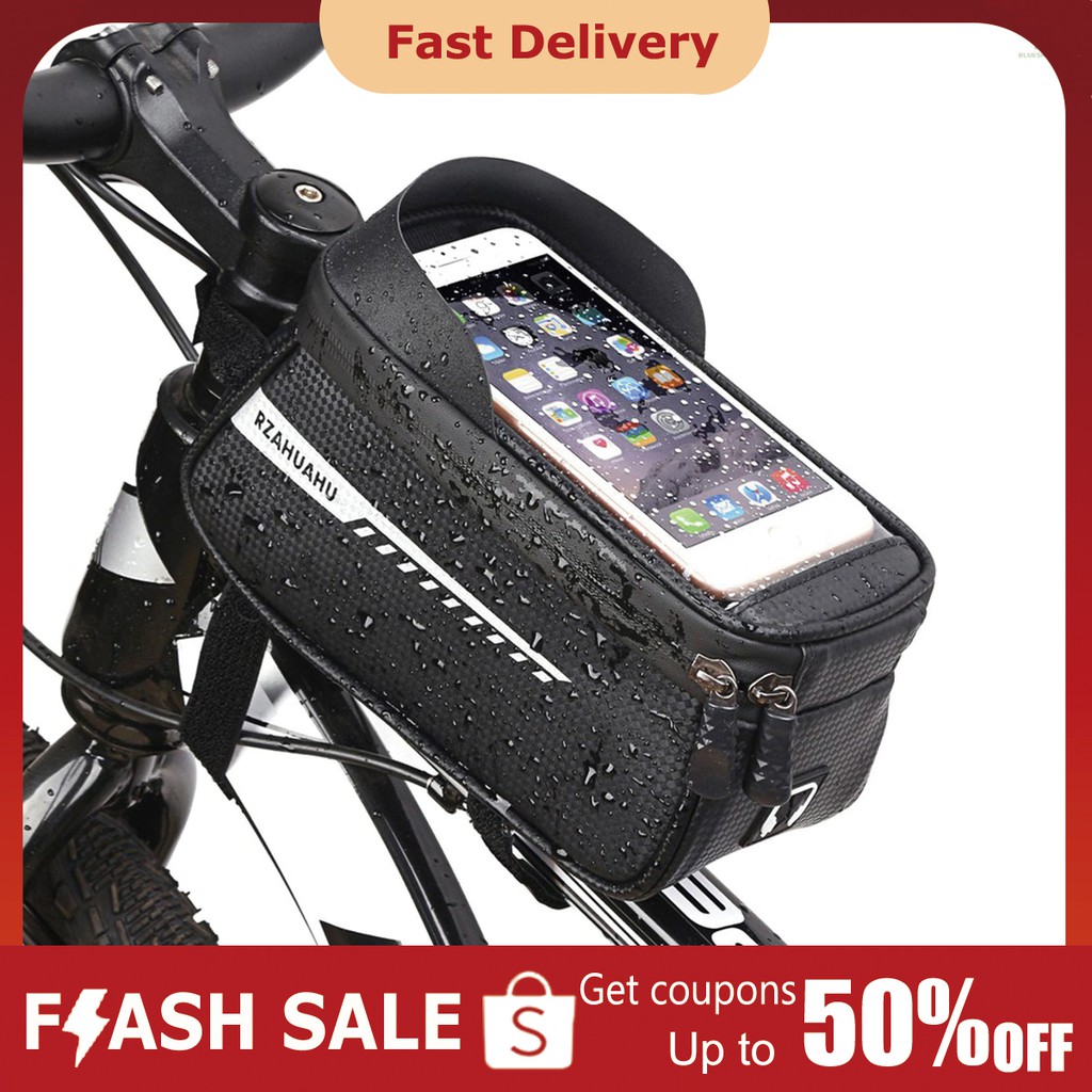LOVEDELU Waterproof Bike Frame Bag Bike Phone Bag Bicycle