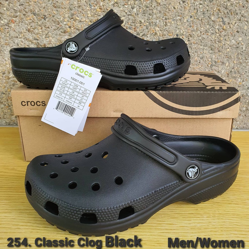 Crocs 254. Classic Clog Black MEN/WOMEN Made in China | Shopee Philippines