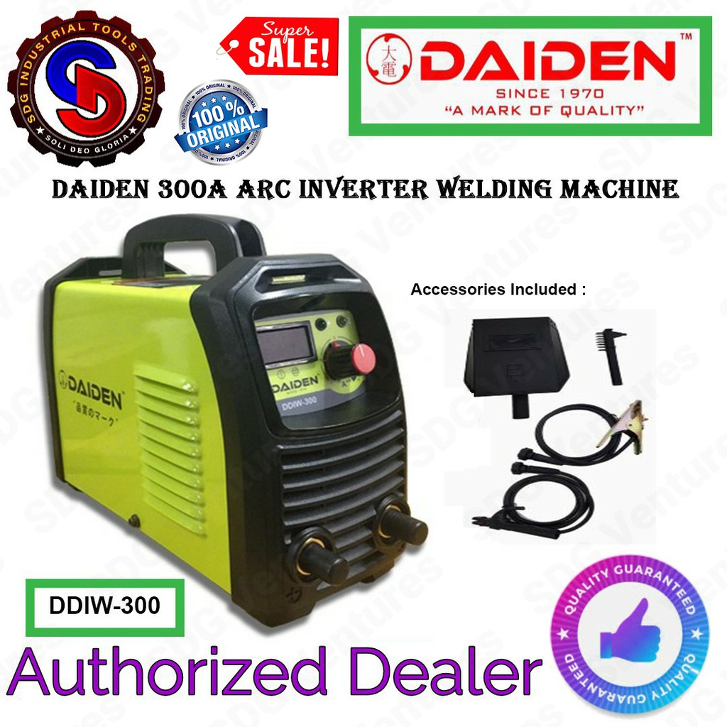 DAIDEN 300A Arc Inverter Welding Machine (DDIW300) Shopee Philippines