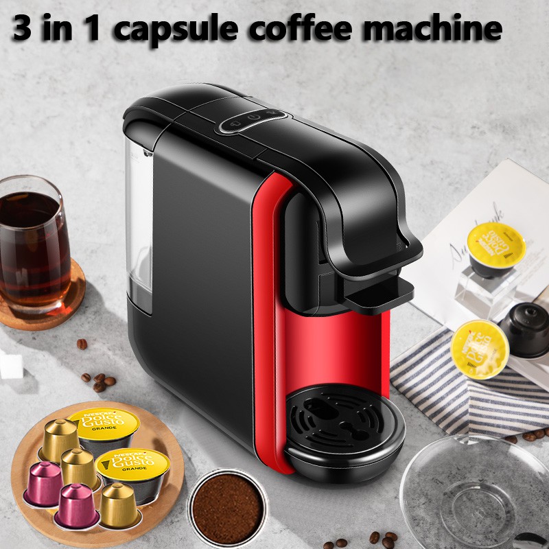 ZZUOM 3in1 Multiple Capsule Espresso Coffee Machine,Can Use Nespresso,Dolce Gusto,Ground
