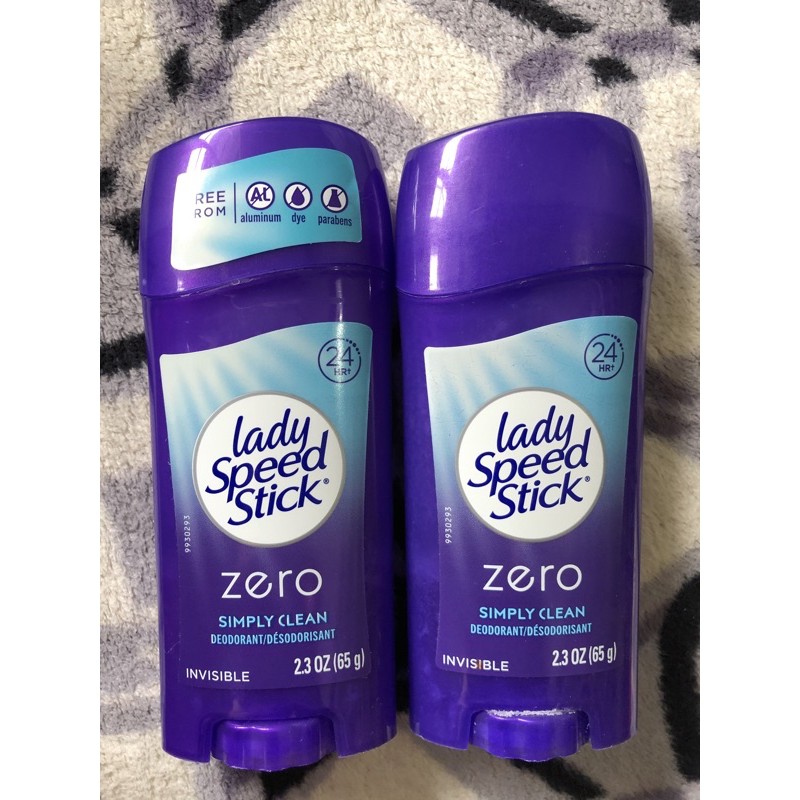 Lady Speed Stick Zero Simply Clean Deodorant 65grams IMPORTED PRODUCT