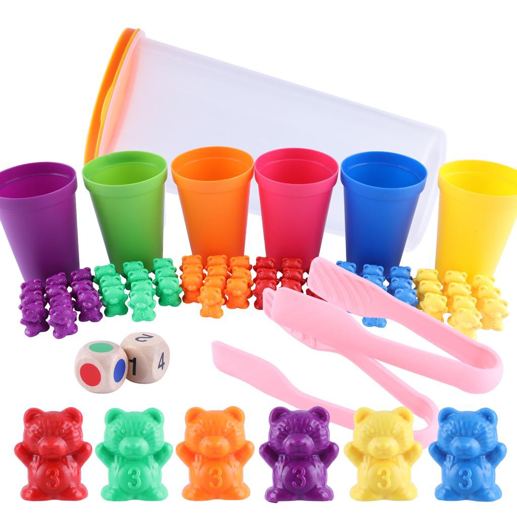 plastic counting bears