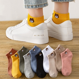 8203✨ 【COD & Ready Stock】 Korean ankle socks cotton 2021 casual sale summer fashion cartoons sock