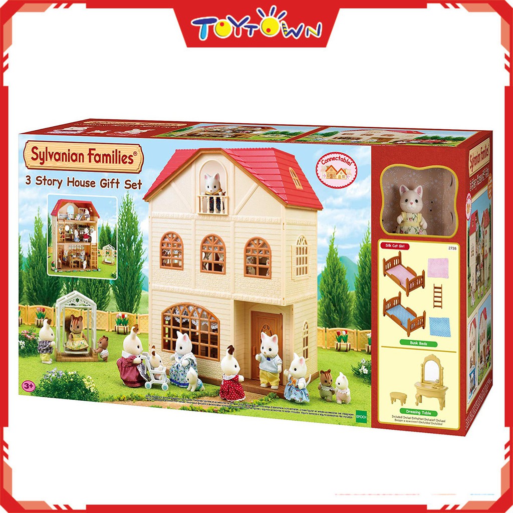 sylvanian 3 storey house