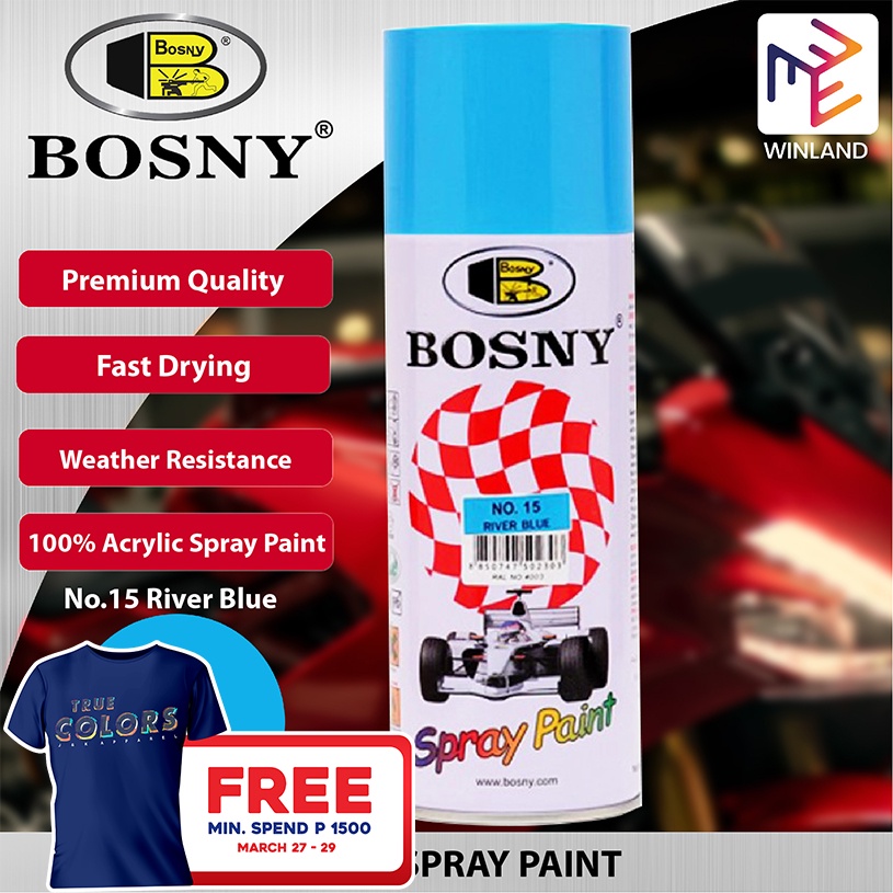 3YpLBosny 100 Acrylic Spray Paint River Blue No.15 Spraypaint Pylox * WINLAND * Shopee