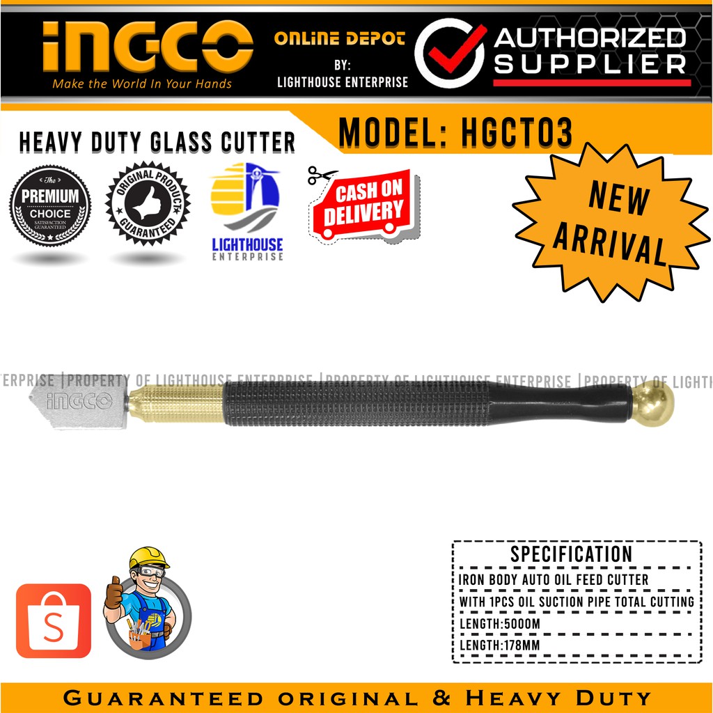 INGCO Heavy Duty Glass Cutter (HGCT03) Shopee Philippines