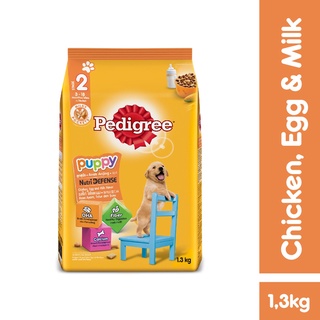 PEDIGREE Dog Food for Puppy, 1.3kg - NutriDefense Puppy Food in Chicken and Egg with Milk Flavor