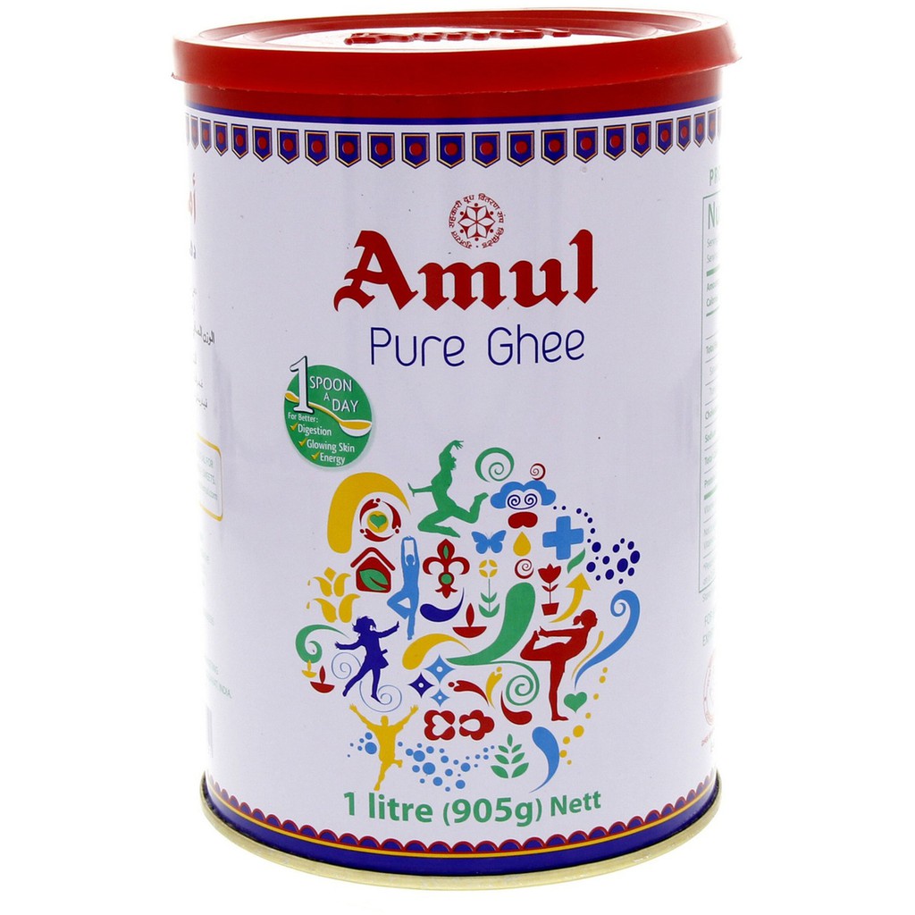 Amul Pure Ghee {Clarified Butter} 1Ltr 905g {Made in India} Shopee