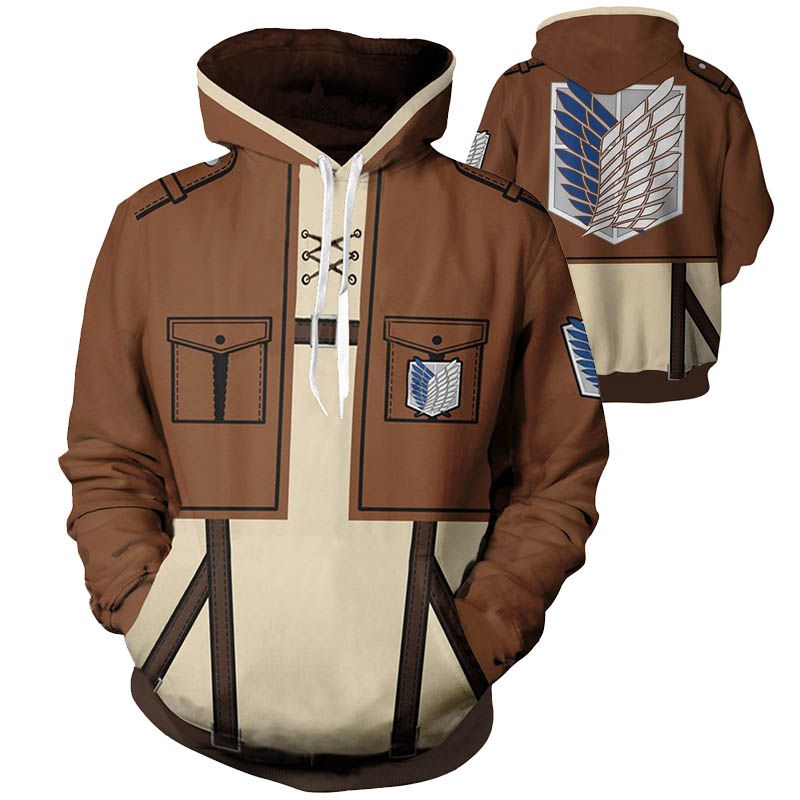 Available Attack On Titan Eren Cosplay Costume Shingeki No Kyojin Hoodie Sweateshirt Coat Shopee Philippines