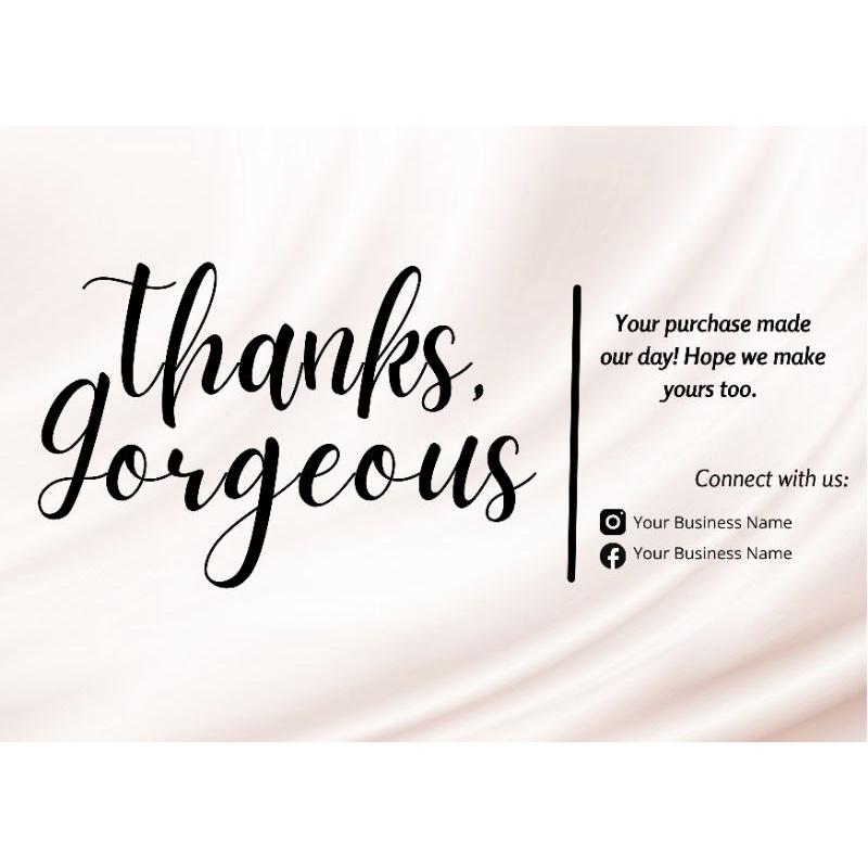 Personalized Thank You Card / Business Card | Shopee Philippines