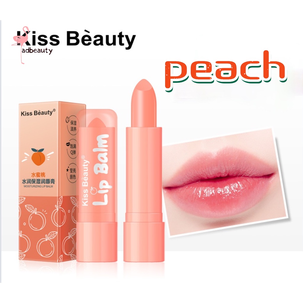 Kissbeauty Lip Balm Peach Long Lasting Nutritious Lip Balm Lips ...