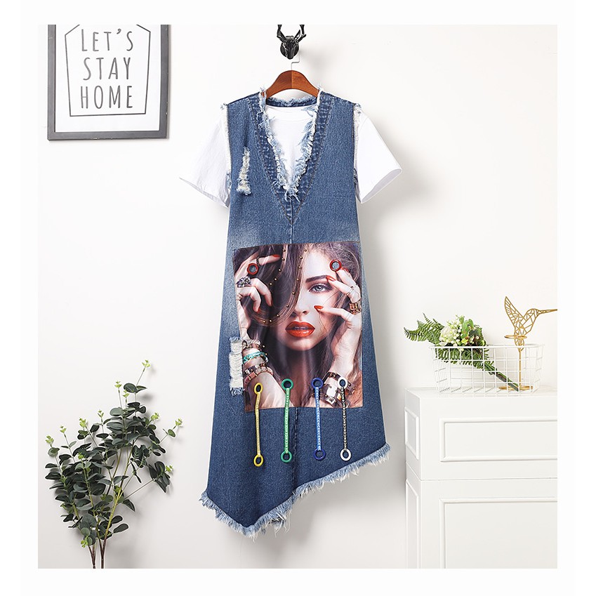 plus size denim skirt and jacket set