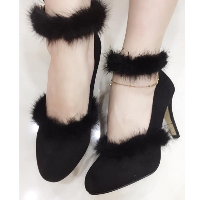fluffy shoes trend