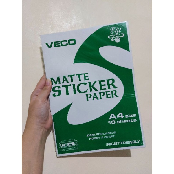 Veco Matte Sticker Paper | Shopee Philippines