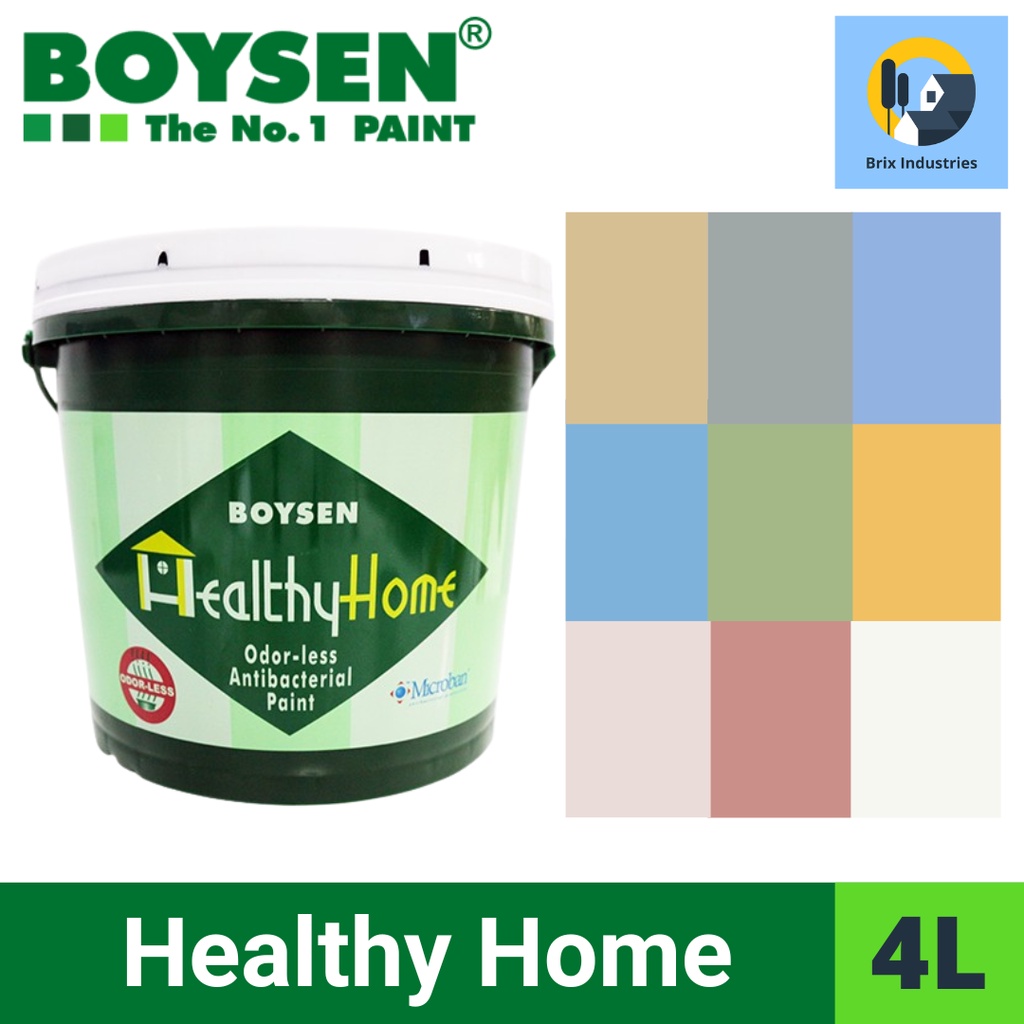 Boysen Healthy Home Odorless Antibacterial Latex Paint 4 Liter (Gallon