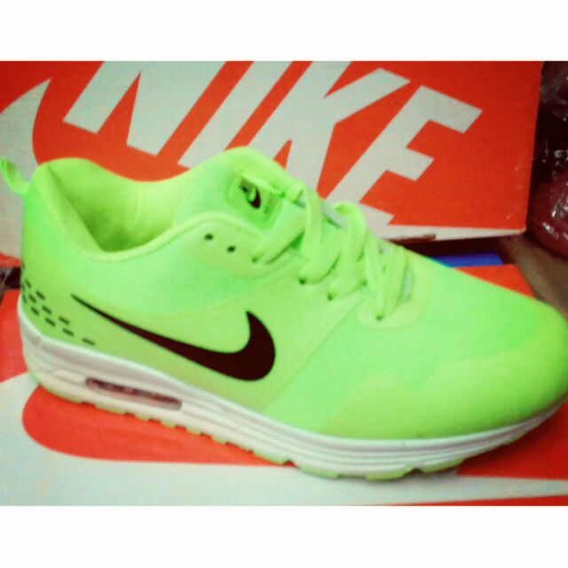 neon green nike shoes womens