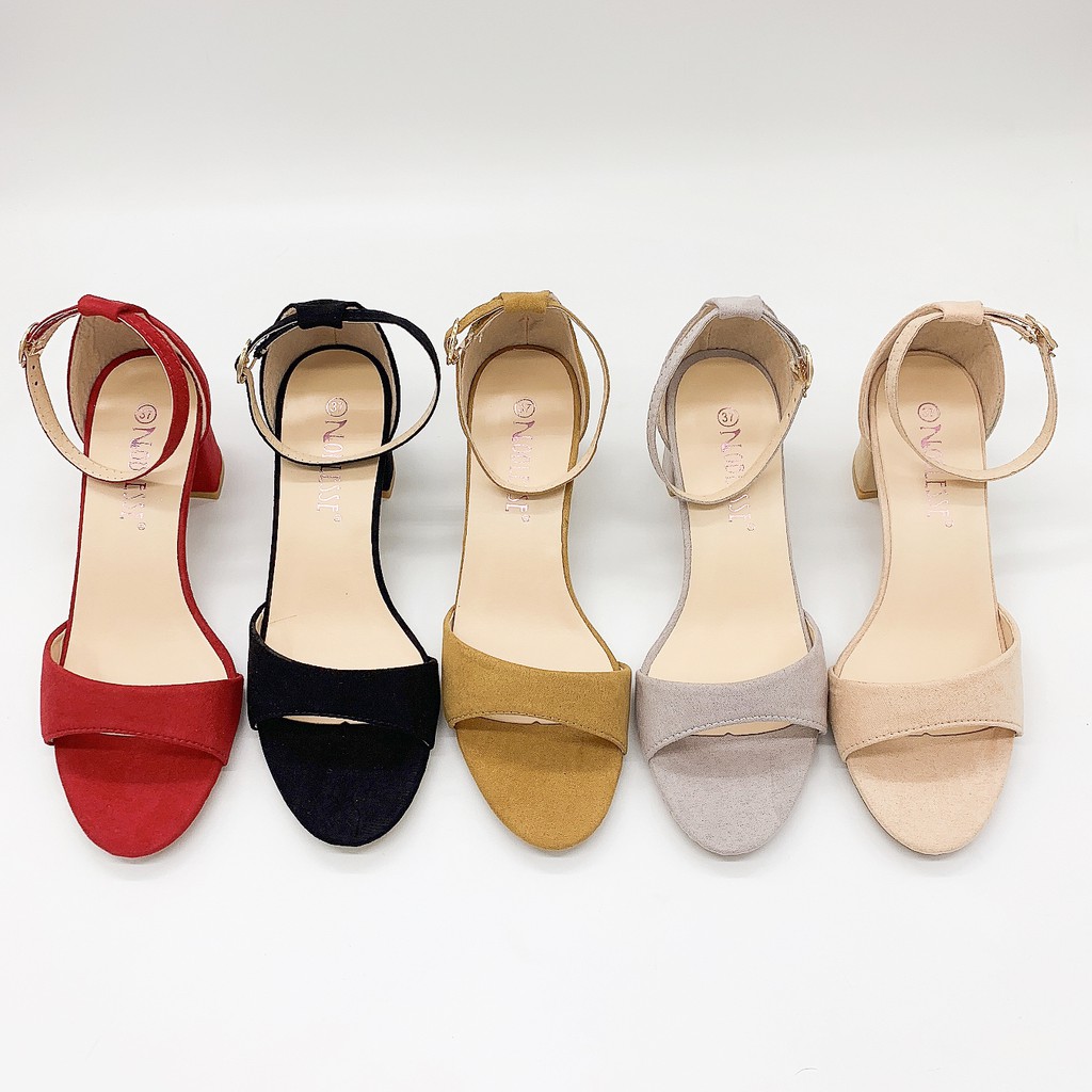 korean suede sandals