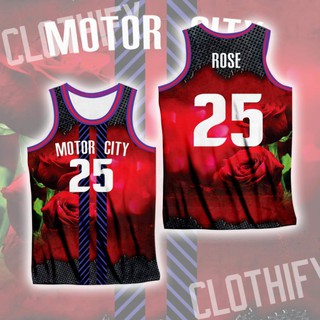 motor city derrick rose jersey