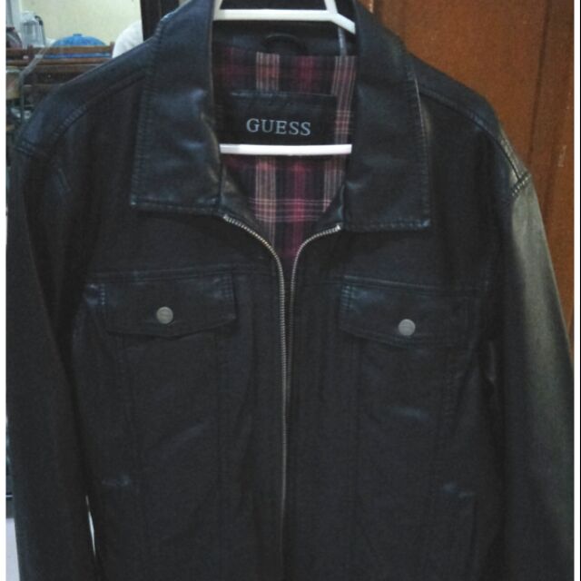 guess leather jacket