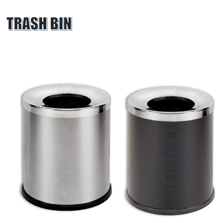 Waste Bins Trash Bin Double Layers Rolling Lid Garbage Bin, Trash Can ...