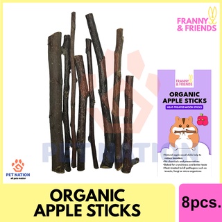Franny & Friends Hamster Toys Heat-Treated Apple Sticks Willow Balls Rattan Balls Rabbit Toys Bunny #2
