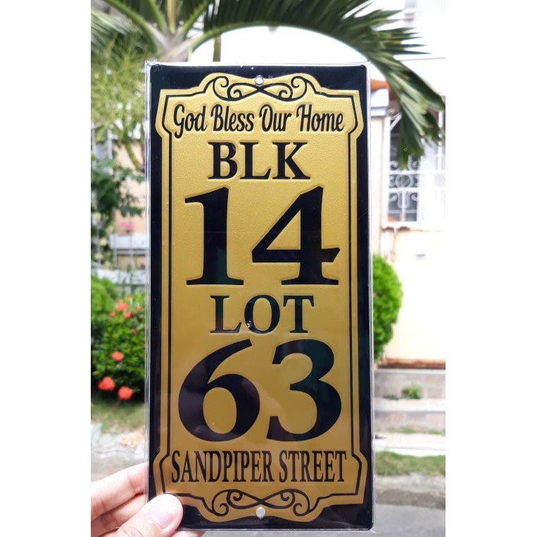 ADDRESS PLATE/HOUSE ADDRESS NUMBER Shopee Philippines