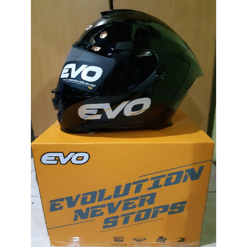 Evo Helmet Gt Pro Glossy Black Shopee Philippines