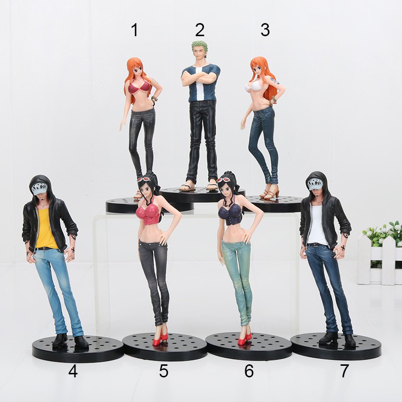 17cm One Piece Jeans Freak Nami Zoro Luffy Action Figure Toy Shopee Philippines