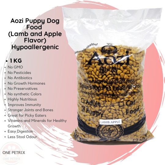 Aozi Organic Puppy Food (Lamb and Apple Flavor) 1KG Shopee Philippines