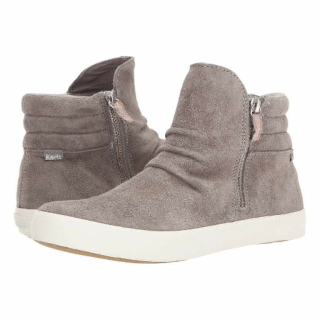 women's midtown zip suede