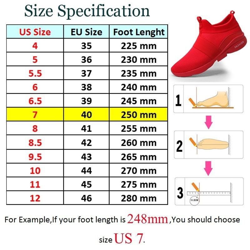 7.5 in korean shoe size